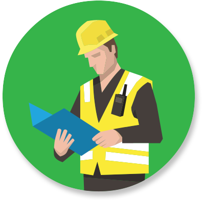 Building Control Icon - Site Manager Clipart (417x417)