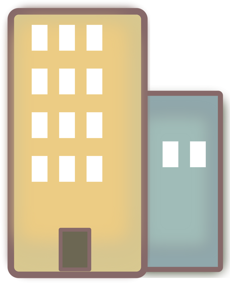 Vektor Ikon Gedung Bertingkat (958x958)