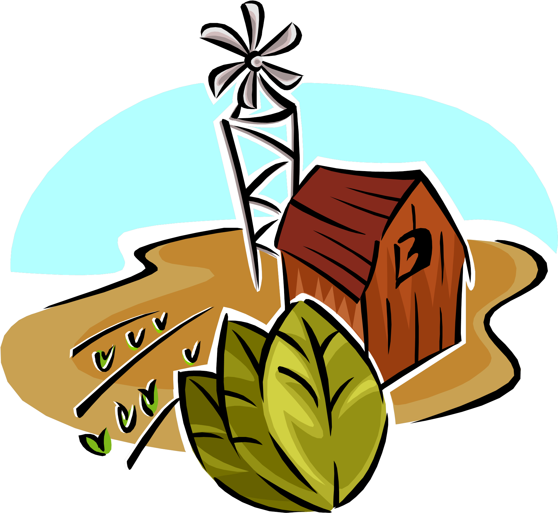 Buildings - Natural Resources Clip Art (1931x1780)