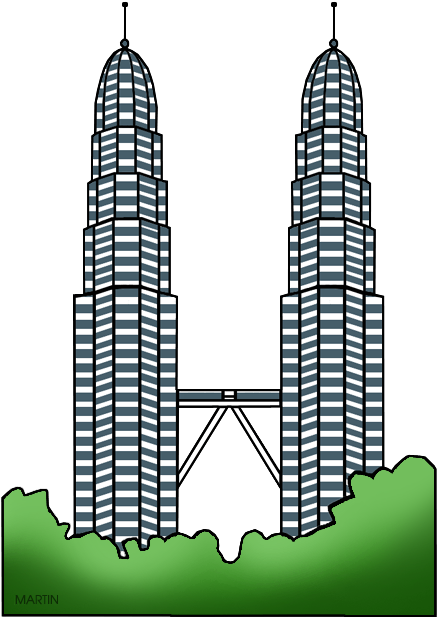 Petronas Towers - Petronas Twin Tower Clip Art (456x648)
