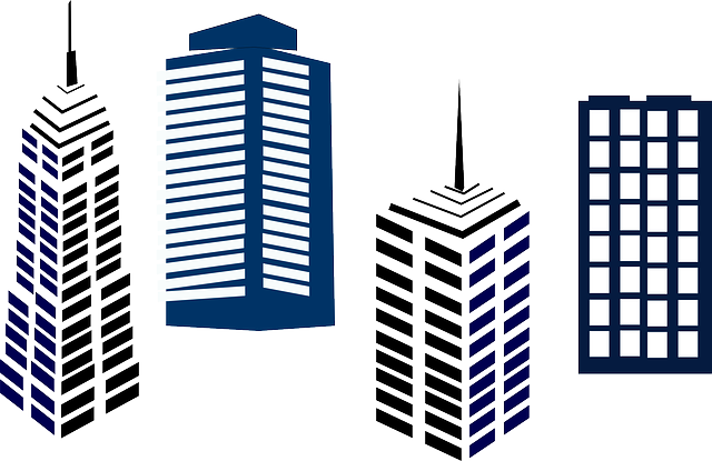 Skyscrapers - - Building Clip Art (640x415)