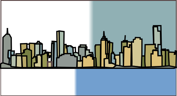 Melbourne City Skyline Silhouette (600x326)
