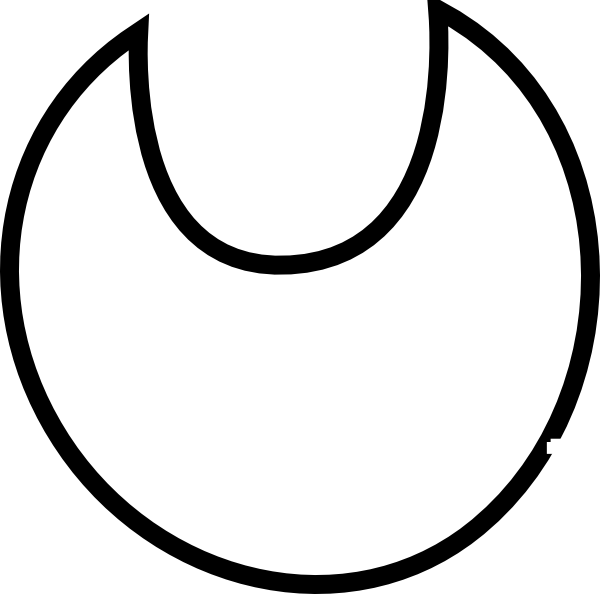 Baby Bib With Menu Clip Art - Infant (600x594)