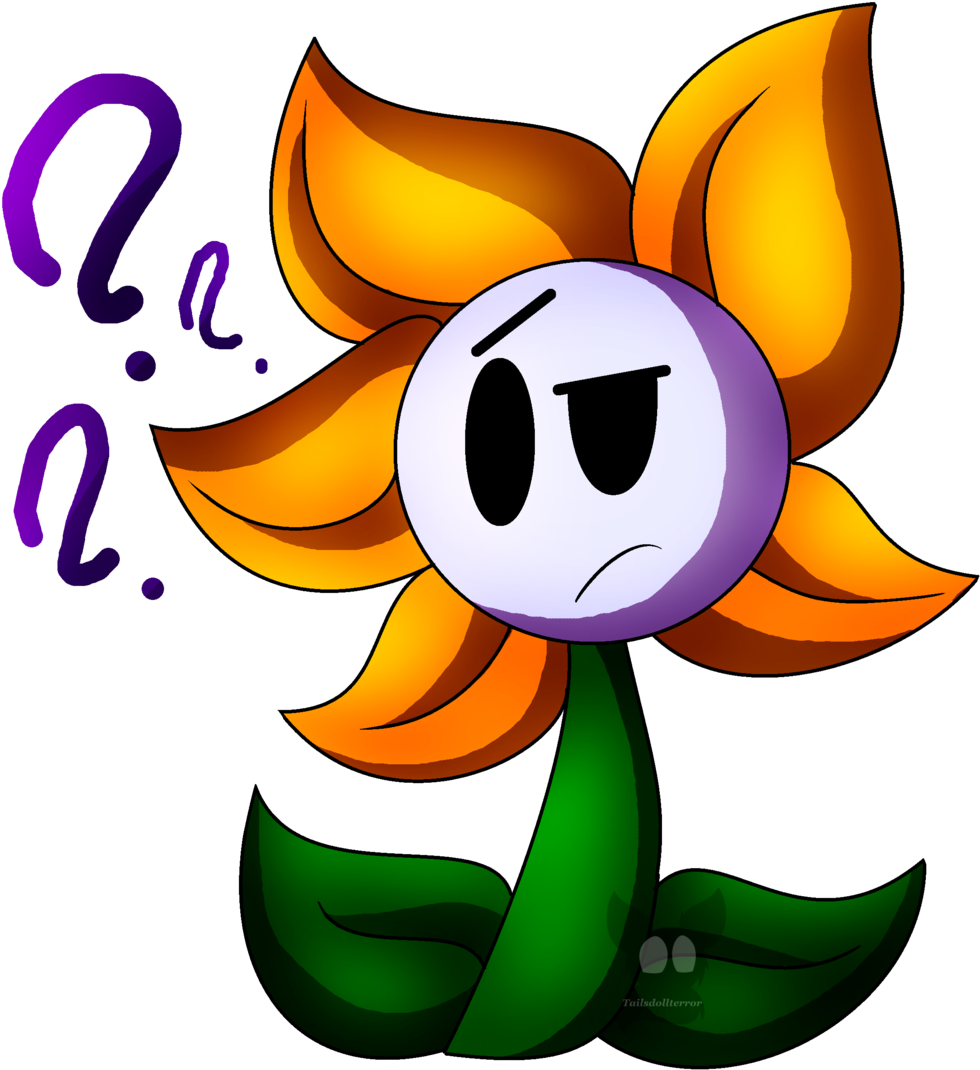 Confused Flower By Tailsdollterror Confused Flower - Flower (1024x1157)