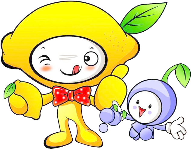 Cartoon Blueberry Lemon - Cartoon Blueberry Lemon (737x543)
