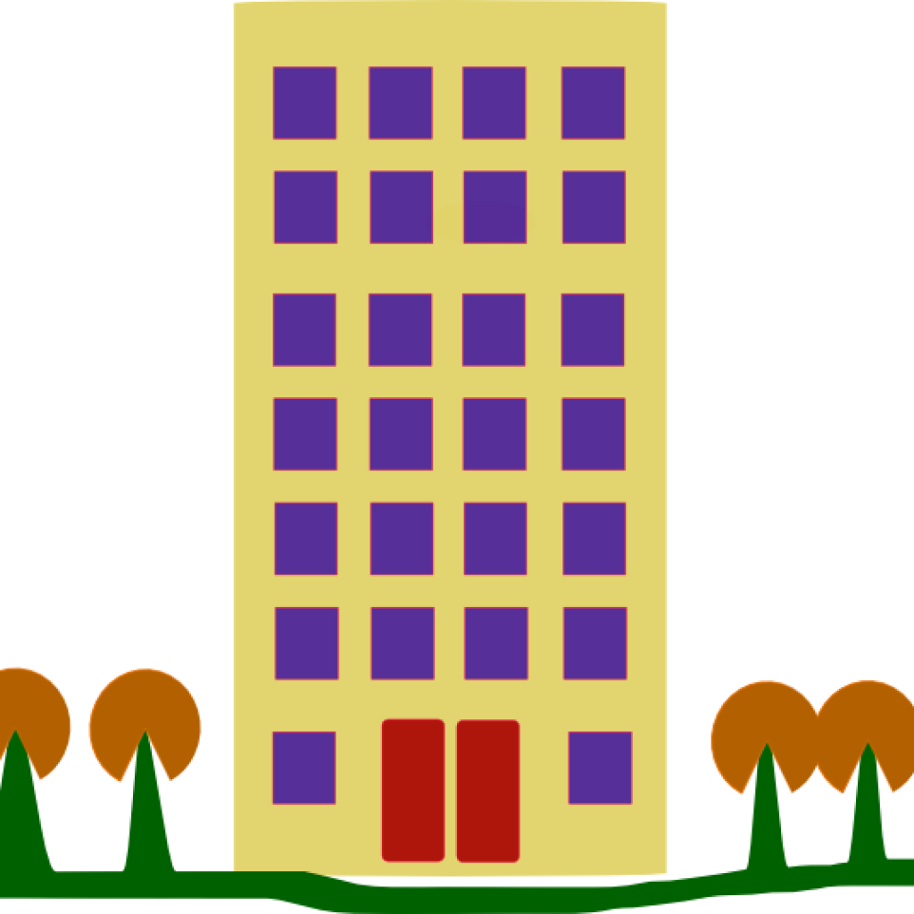 Building Clipart School Building Clipart Free Clipart - Block Of Flats Clipart (1024x1024)