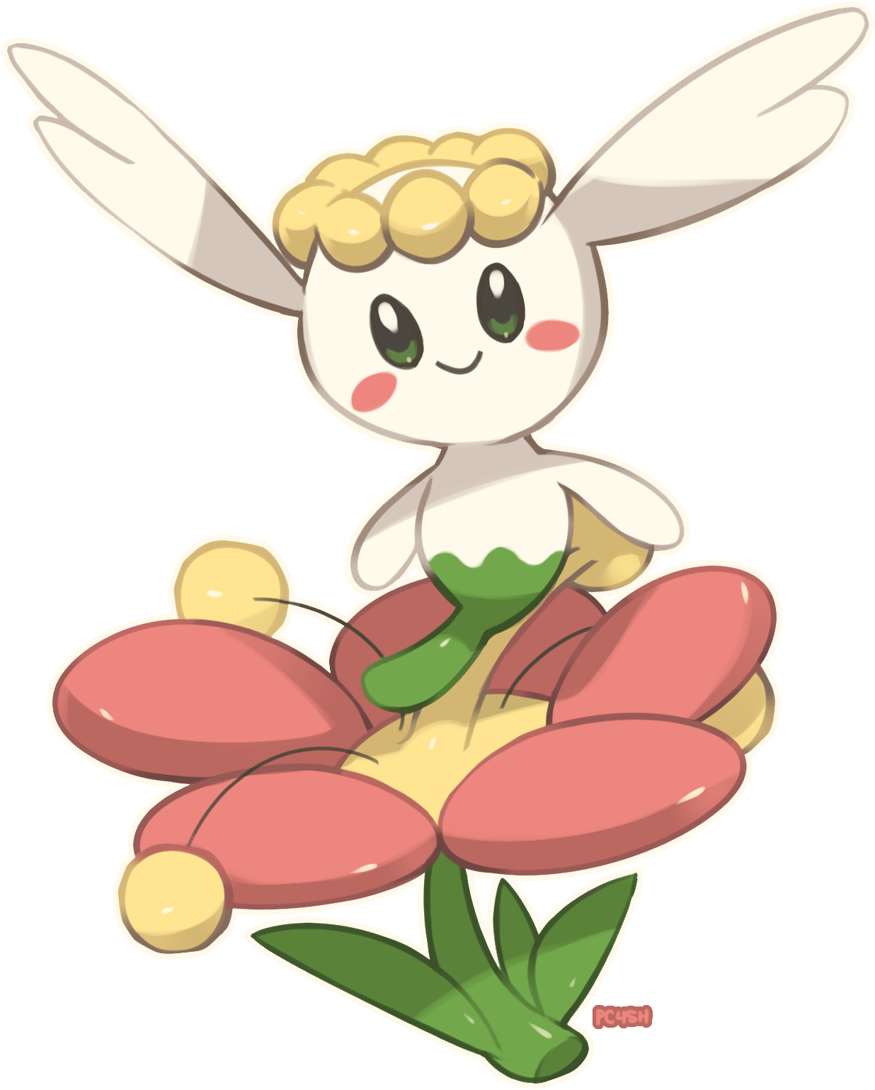 Pokémon X And Y My Pokémon Ranch Pikachu Flower Plant - Floette (1250x1550)