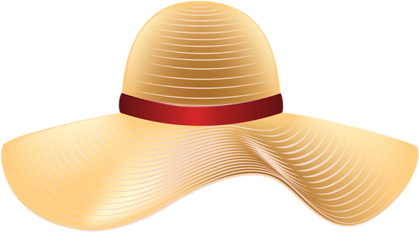 Sun Hat Png Clip Art Image - Sunhat Clipart (600x336)