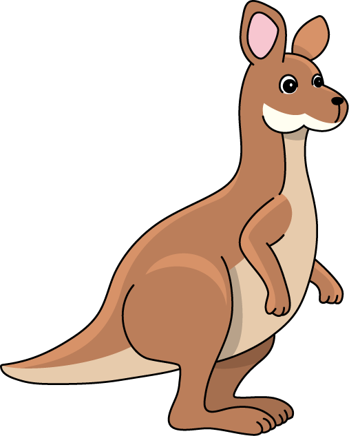 Kangaroo Clipart Kid - Clipart Of A Kangaroo (507x633)
