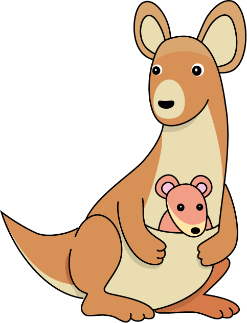 Kangaroo Clipart Kangaroo Image - Kangaroos Clipart (483x633)