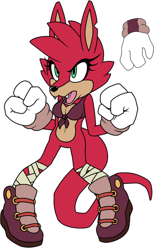 Ruby The Kangaroo By Starcanyon - Sonic Fan Characters Kangaroo (536x861)