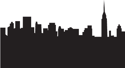 Empire State Building Skyline Silhouette - New York City Skyline (400x300)