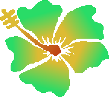 Hawaiian Flower - Pixel (400x400)