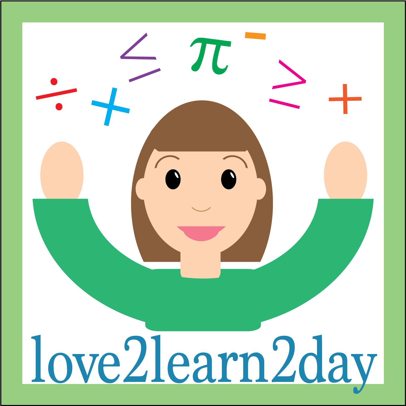 Building A Children's Math Library - Cartoon (1600x1663)