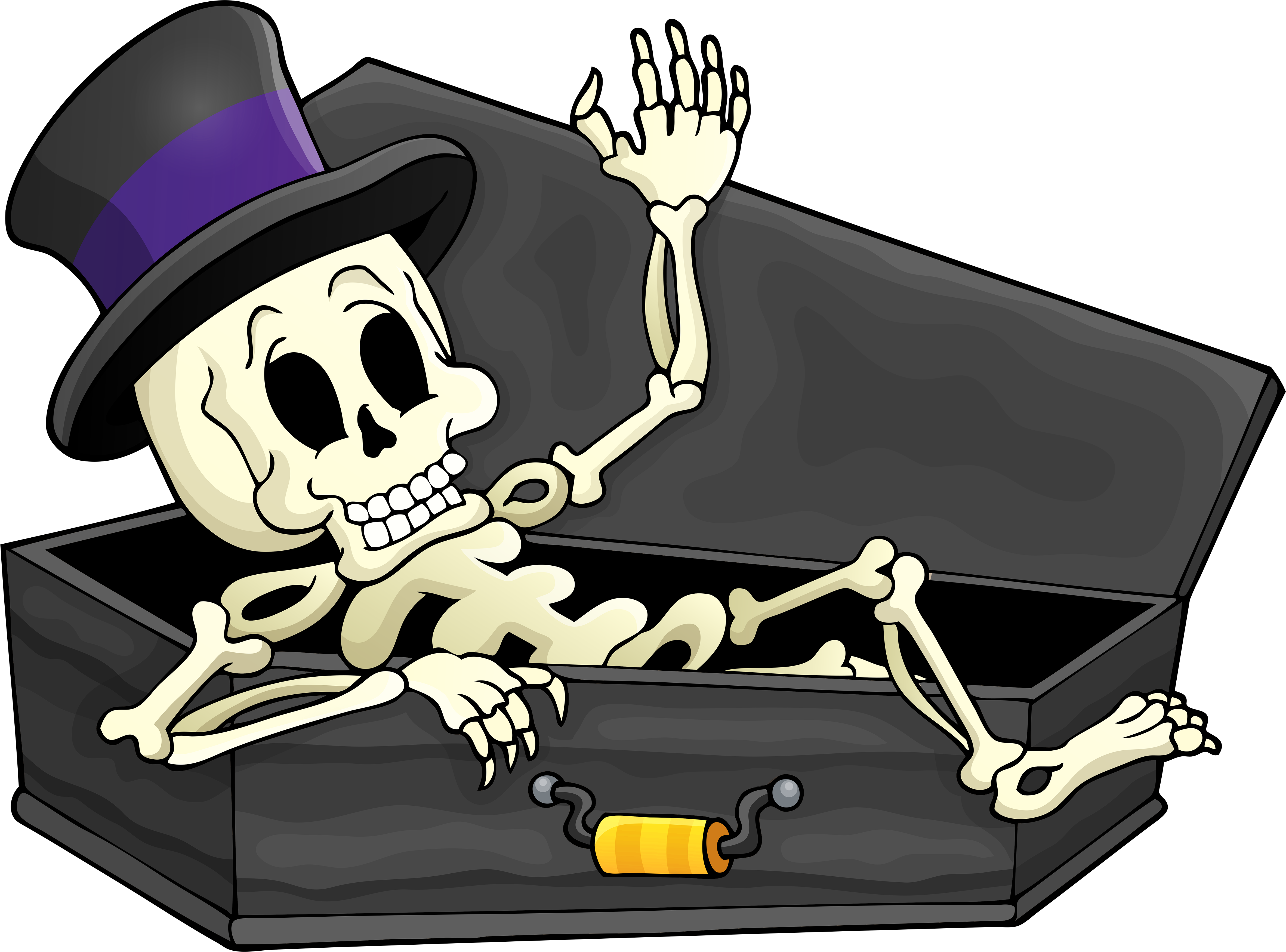 Download Fullsize - Skeleton Halloween Png (5266x3877)
