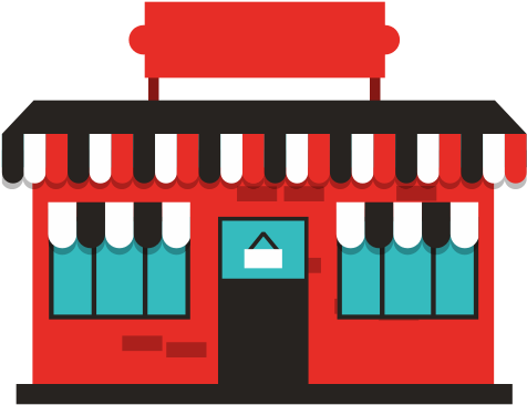 Building Store Market Isolated - Building Store Market Isolated (550x501)