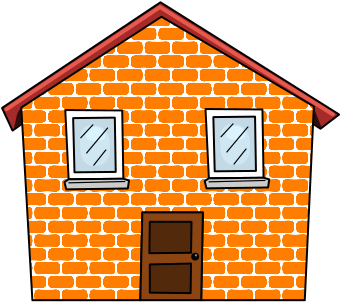 Images/house - Draw A Brick House (396x324)