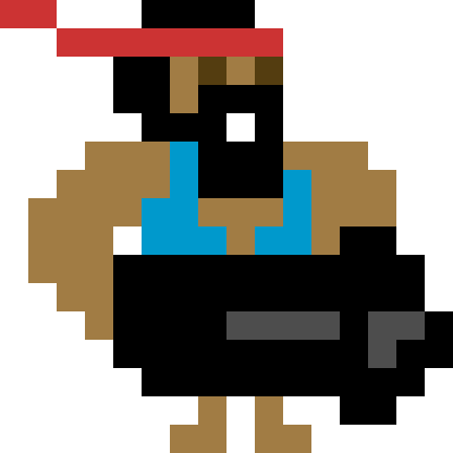 Boom Beach Heavy Troop Pixel Art Template - Minecraft Music Disc Ward (416x416)