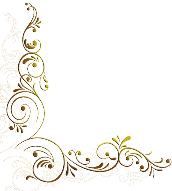 Pattern Vector Border Png - Flower Corner Vector Png (584x650)