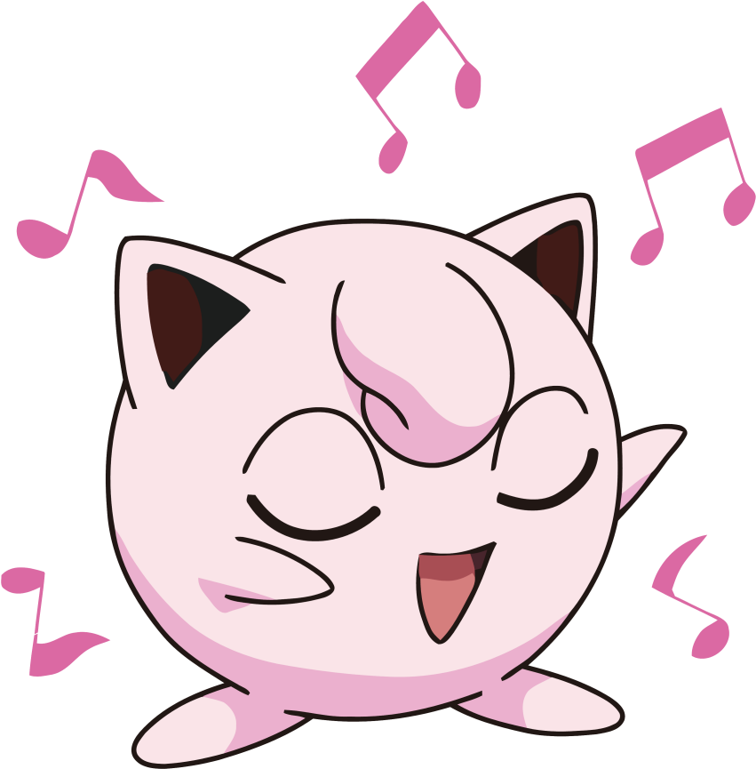 Episode 11 - Jigglypuff - Jigglypuff Singing Png (864x878)