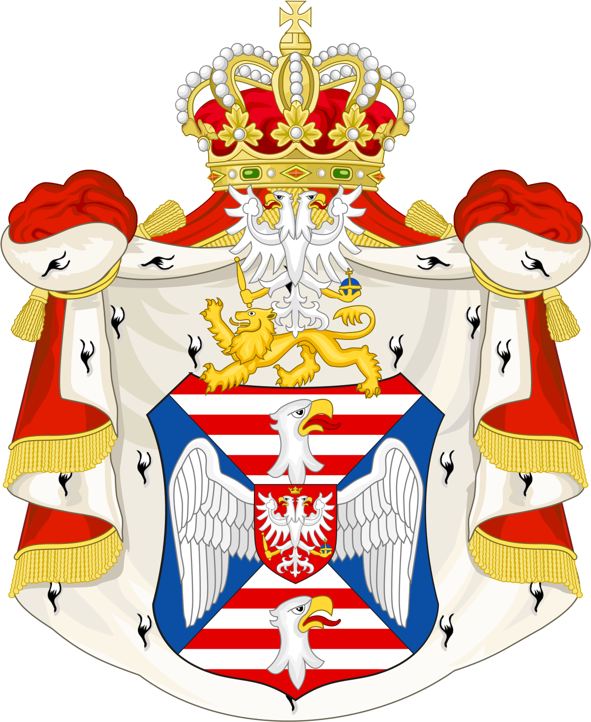 Kingdom Of Syria Coat Of Arms (1200x1482)