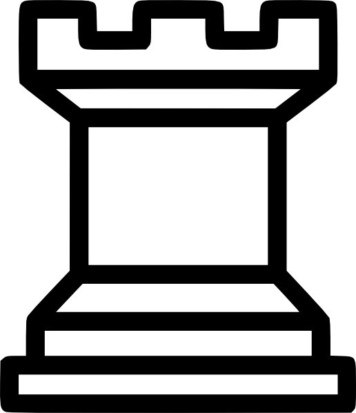 White Rook Png Clip Art - Torre Jogo De Xadrez (543x629)