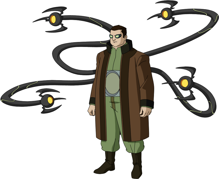 Doctor Octopus By Spiedyfan On Clipart Library - Dr Octopus Ultimate Spider Man (950x800)