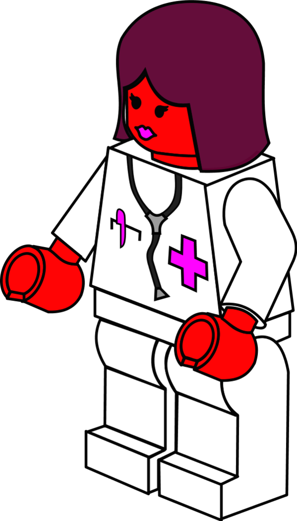 Doctor Female Lego - Draw Lego Doctor (600x1050)