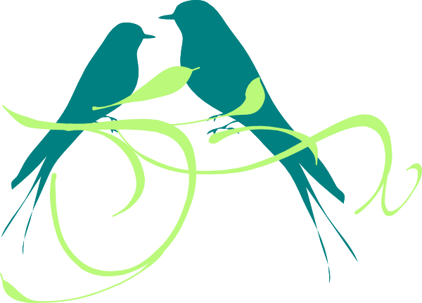 Love Bird Silhouette Png (600x430)