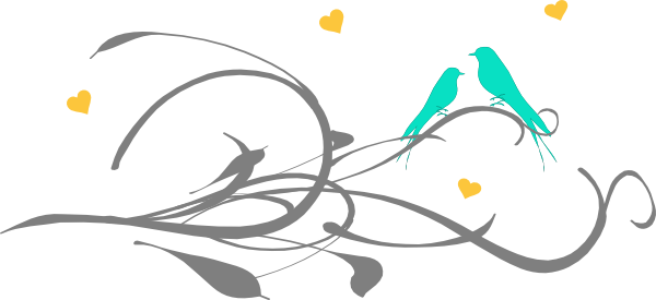 Turquoise Bird Clipart Free (600x275)