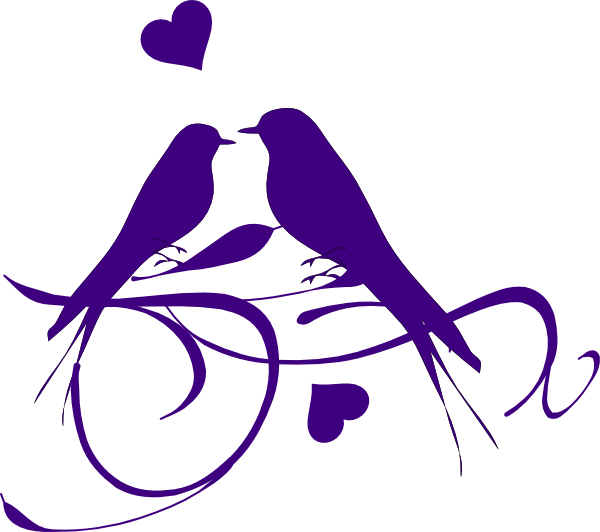 Bird Couple Cliparts - Love Birds Images Clip Art (600x532)