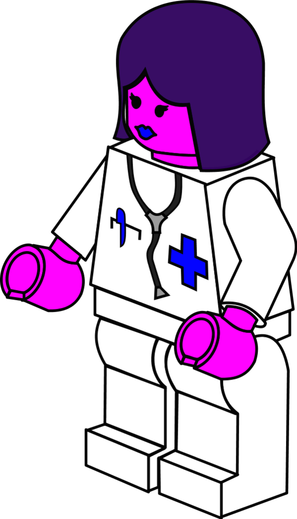Doctor Female Lego - Lego Clipart (600x1050)