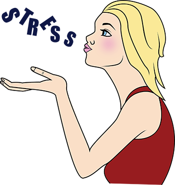 Relief Is - Stress Free Girl Cartoon - (357x378) Png Clipart Download Relief Is - Stress Free Girl Cartoon - (357x378) Png Clipart Download