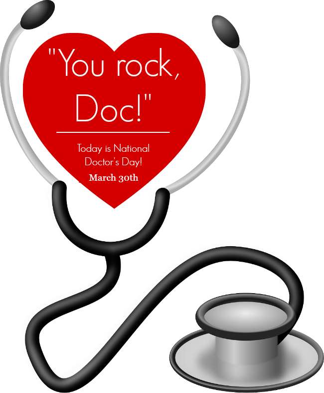 National Doctors Day March 30th - Happy Doctors Day Clipart (650x787)