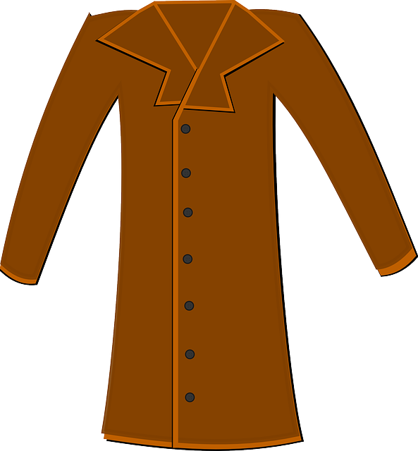 Cartoon Coat Clipart - Long Coat Clipart (593x640)