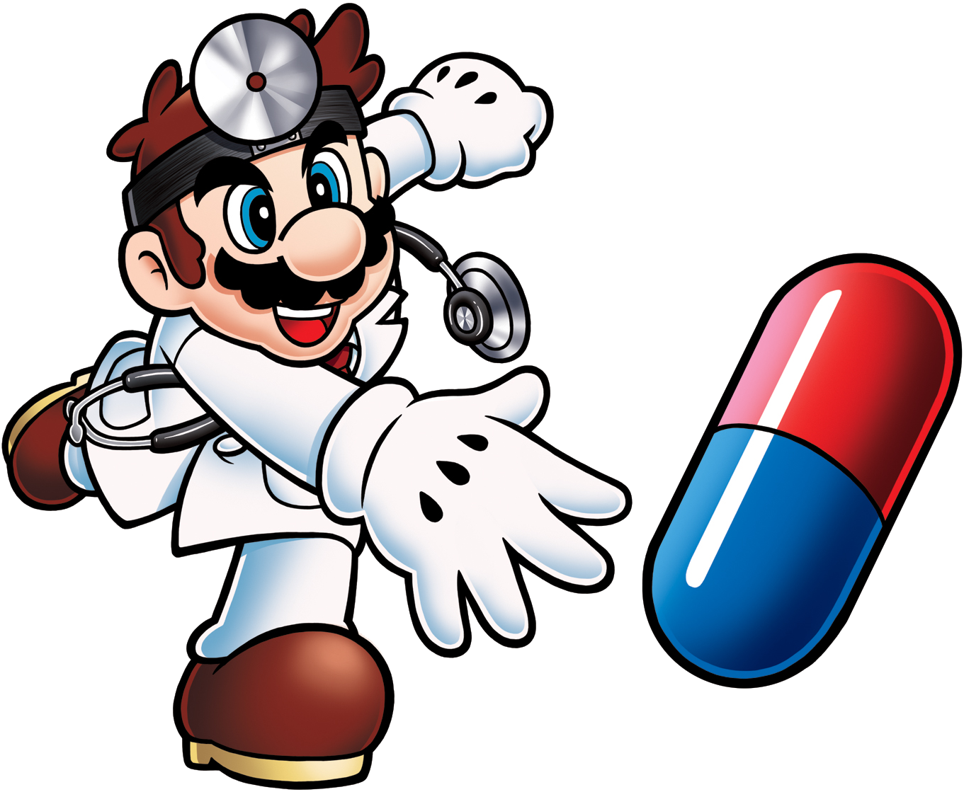 Don't Let His Stethoscope, Medical Chart And Lab Coat - Dr Mario (1500x1297)