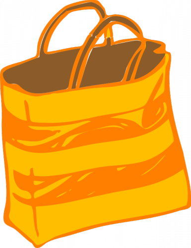 Bag Clipart Animated - Shopping Bag Clip Art (385x500)