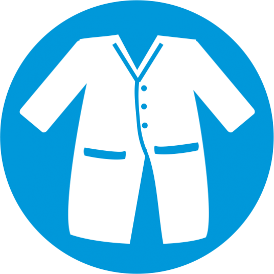 Fr/cp Lab Coats - Safety Signs Lab Coat (536x536)