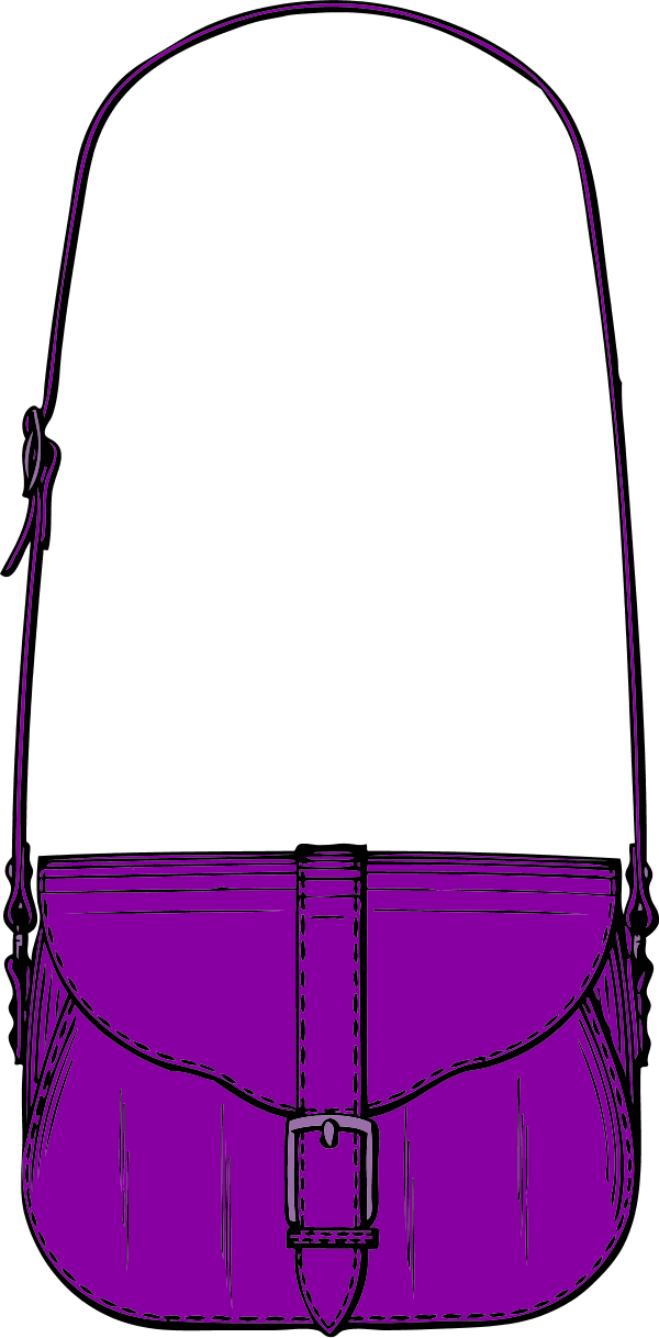 Women Bag Clipart - Purse Clip Art (600x1218)