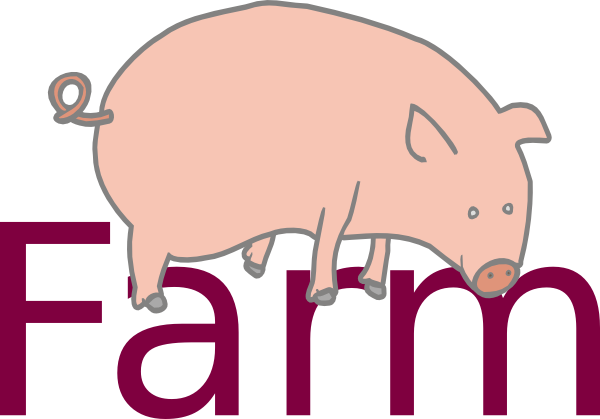 Farm Clip Art - Pig Clip Art (600x419)