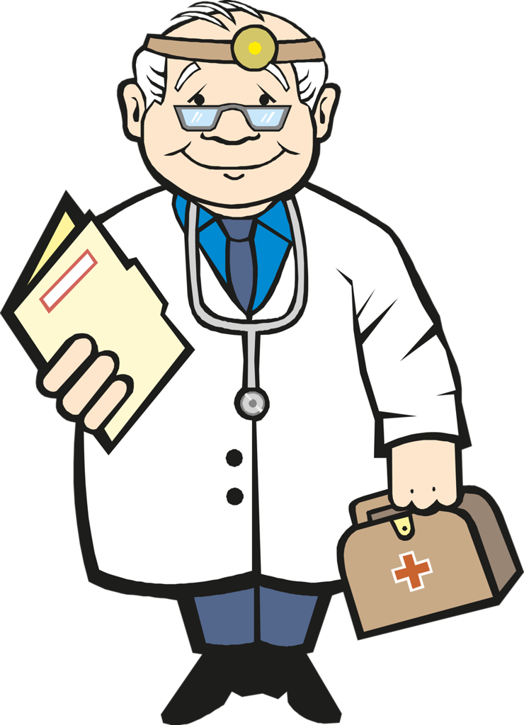 Médico, Hospital, Doentes E Etc - Clipart Médico (740x1024)