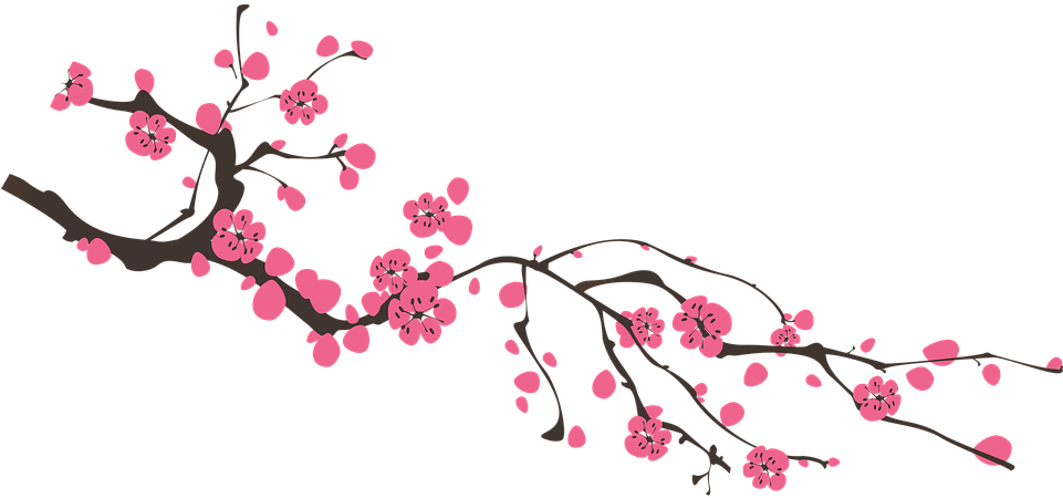 Cherry Blossom Clip Art 19, - Dia Da Mae 2018.