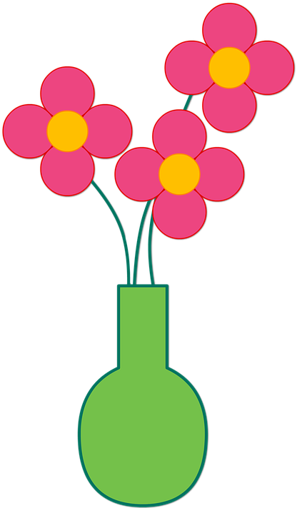 Cartoon Flowers Images 17, Buy Clip Art - Cartoon Vase With Flowers (429x720)