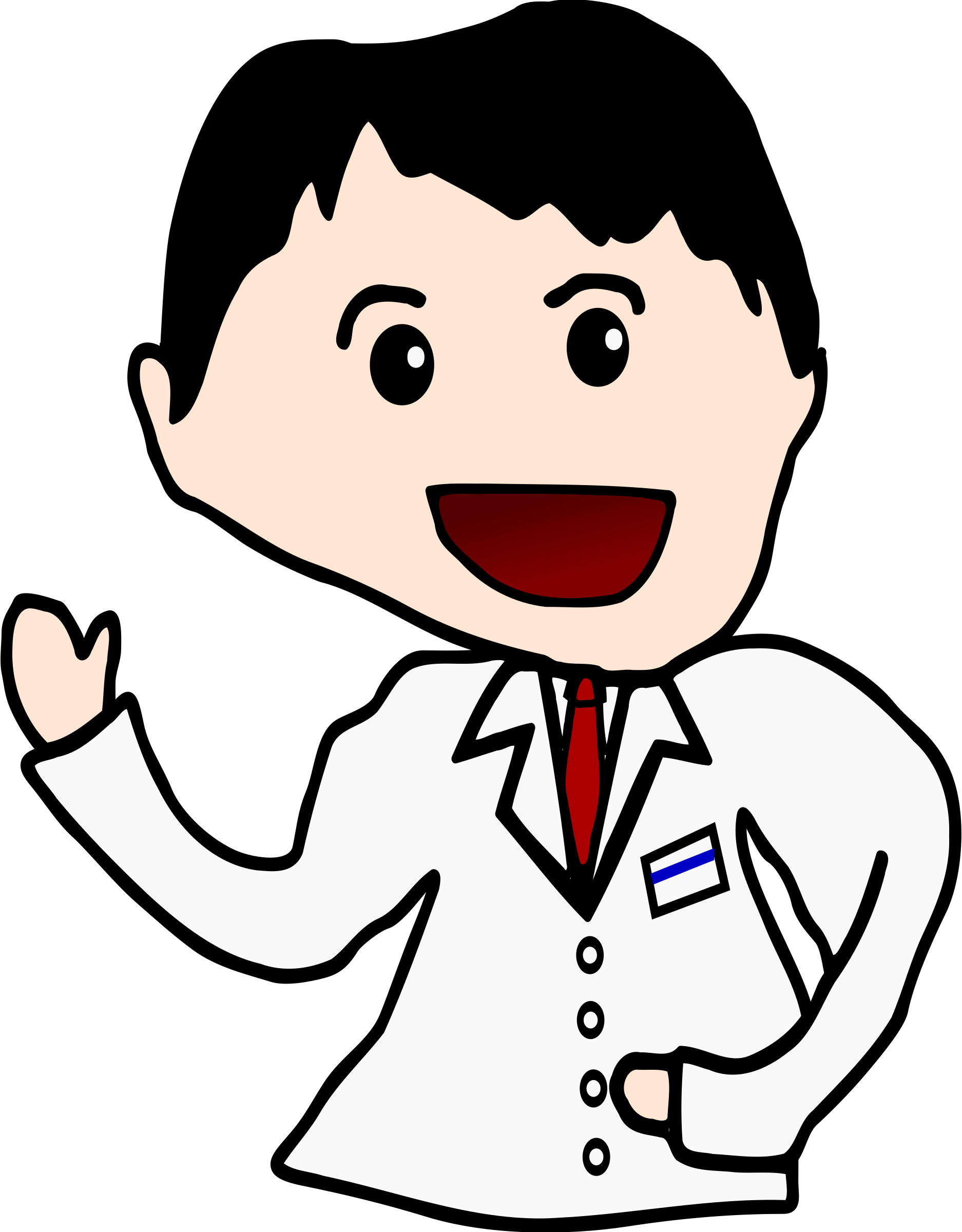 Doctor Cartoon Png Small (1874x2400)