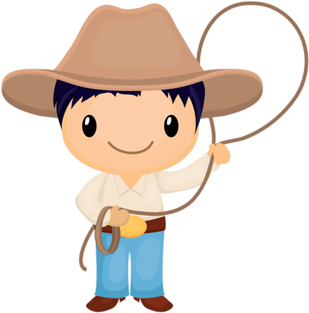 Cowboy E Cowgirl - Dibujos Vaqueros Infantiles (500x500)