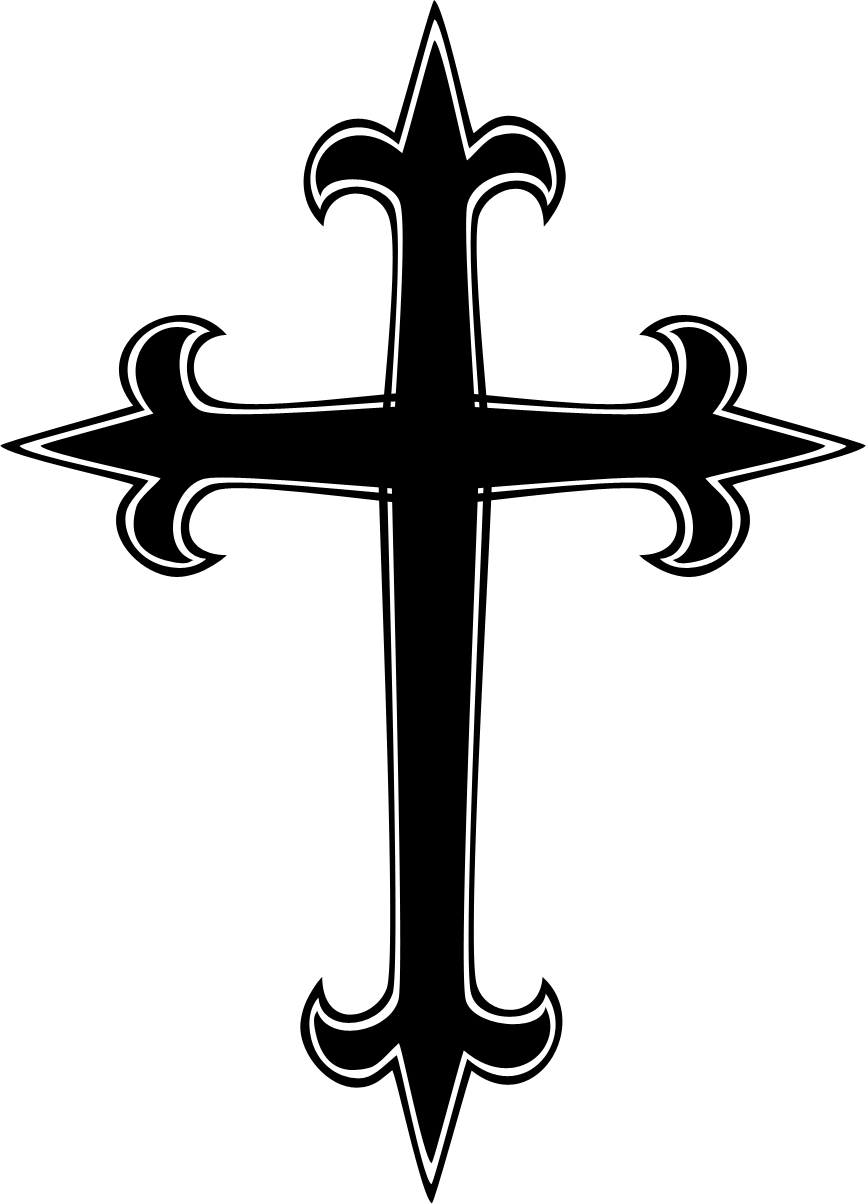 Gothic Clipart - Gothic Cross (866x1204)