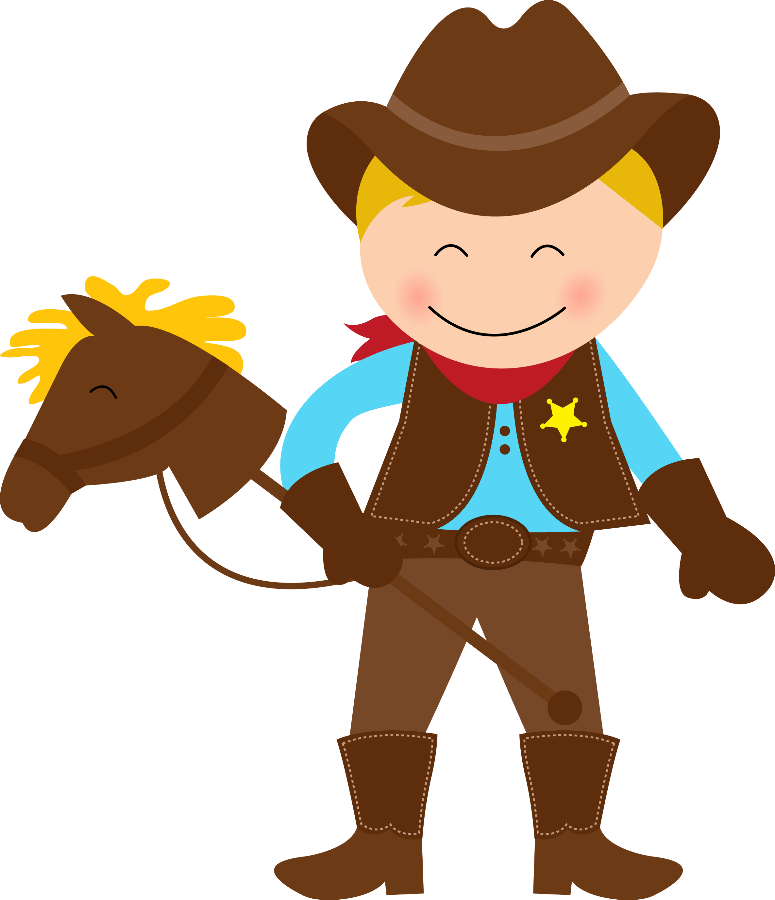 Cowboy E Cowgirl - Cowboy And Cowgirl Clipart (775x900)