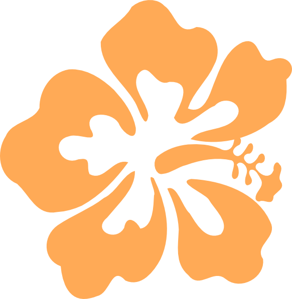 Hibiscus Clip Art - Hawaii Flowers Clip Art (582x597)