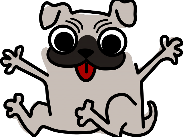 Funny Animal Clipart - Happy Dog Clip Art (640x480)