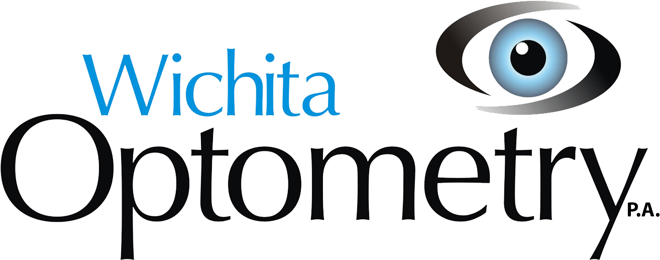 Round Eyeglass Logo - Wichita Optometry (1397x580)